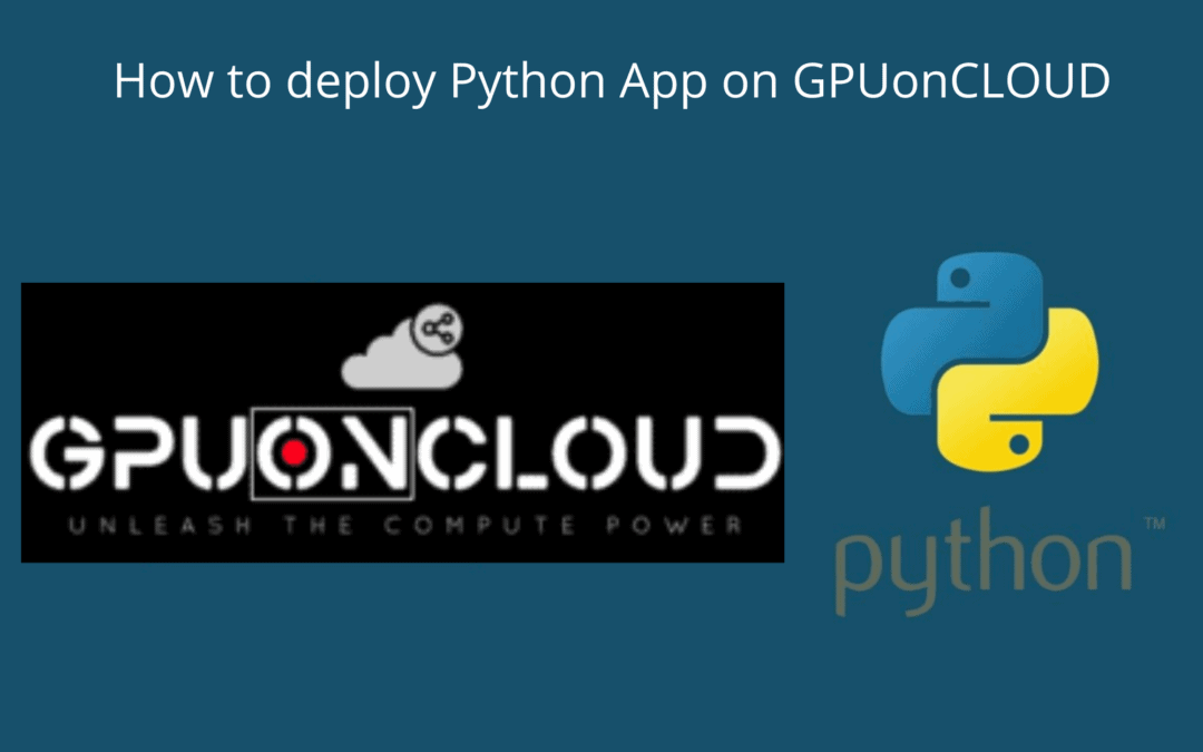 Upload and Deploy Your Python Application